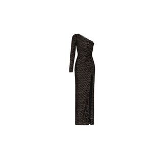 ML Monique Lhuillier One Shoulder Velvet Sequin Gown Size 20 MSRP: $695